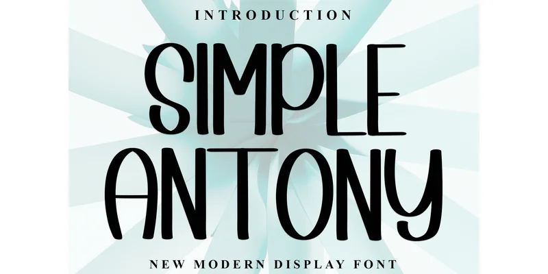 Simple Antony Font by Inermedia STUDIO — Display Font