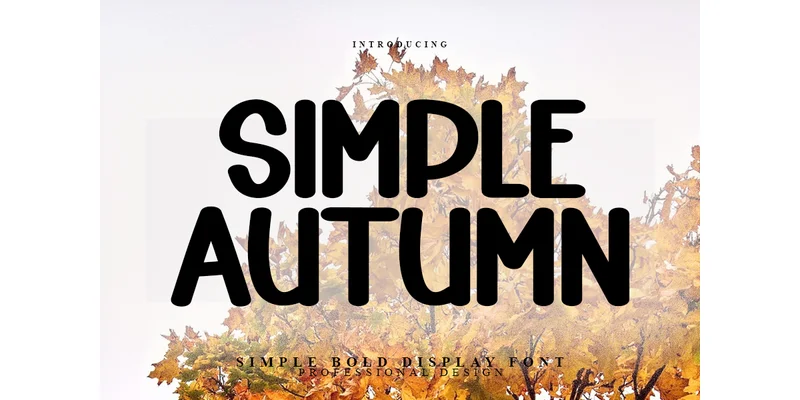 Simple Autumn Font by PAYJHOshop — Display Font