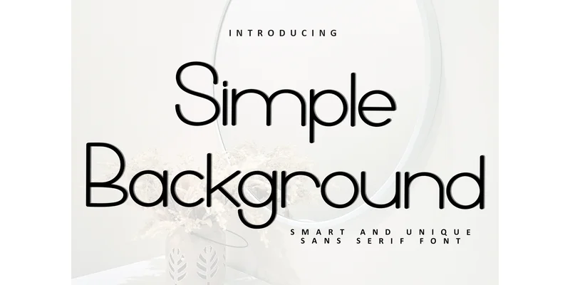 Simple Background Font by Inermedia STUDIO — Sans Serif Font
