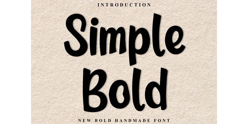 Simple Bold Font by PiPi Creative — Display Font