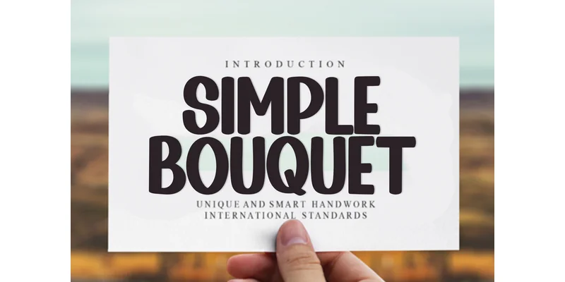 Simple Bouquet Font by PiPi Creative — Display Font