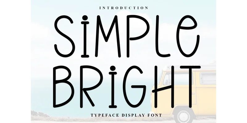 Simple Bright Font by PiPi Creative — Sans Serif Font