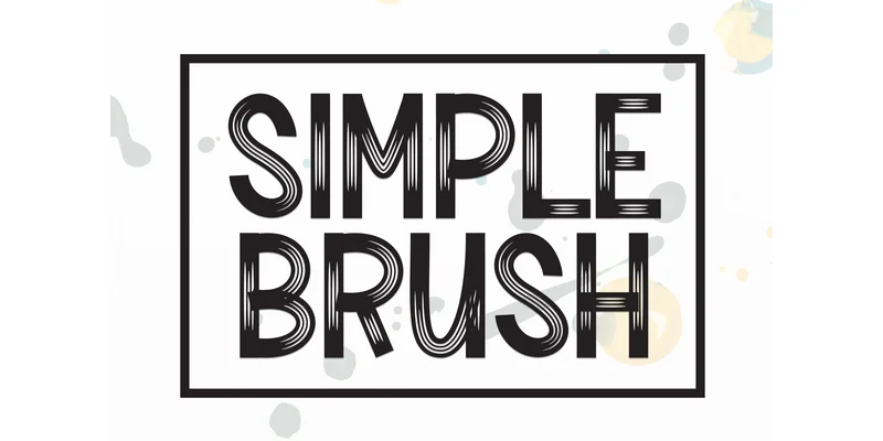 Simple Brush Font by Robbots stores — Display Font