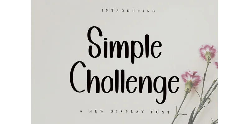 Simple Challenge Font by PiPi Creative — Display Font