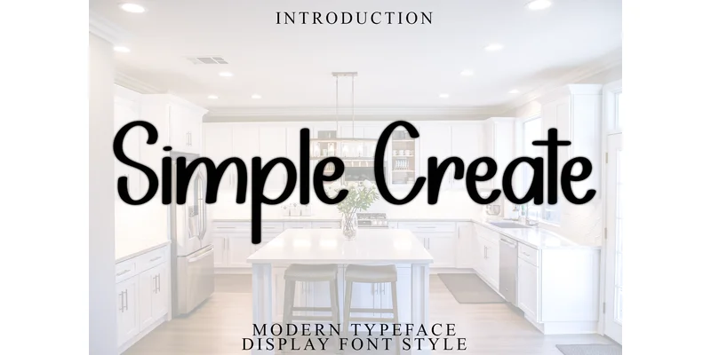 Simple Create Font by FreshTypeINK — Display Font