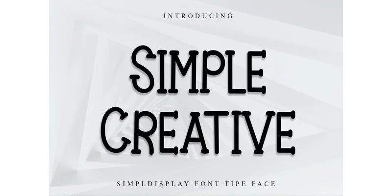 Simple Creative Font by PiPi Creative — Sans Serif Font