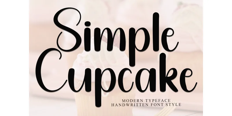 Simple Cupcake Font by PiPi Creative — Display Font
