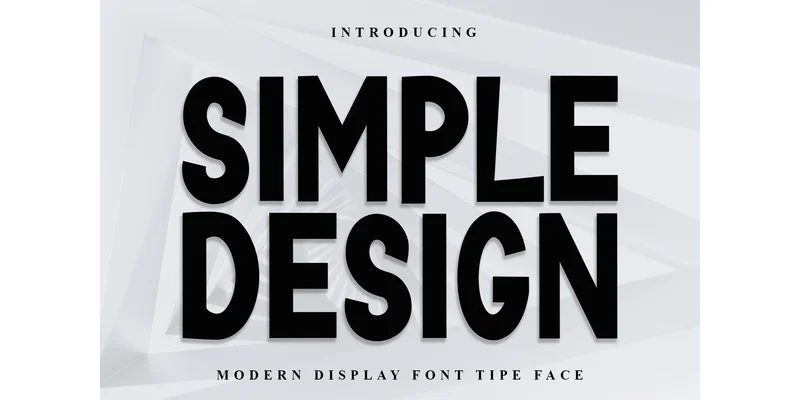 Simple Design Font by PiPi Creative — Display Font
