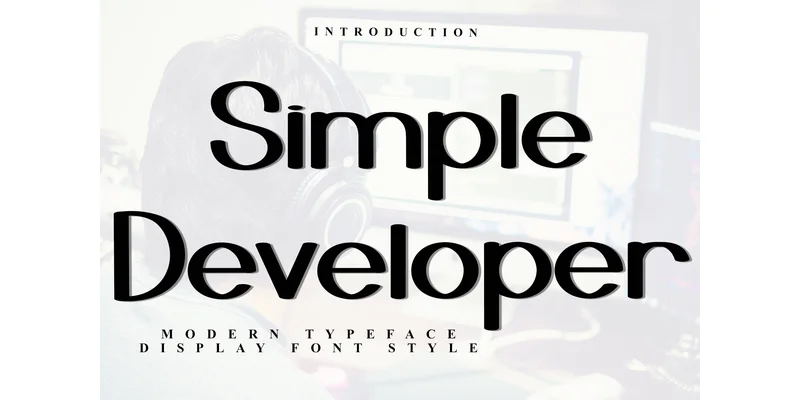 Simple Developer Font by FreshTypeINK — Display Font