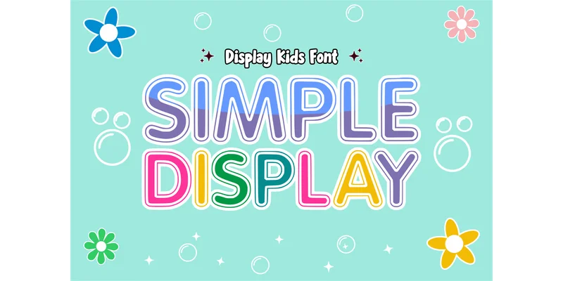 Simple Display Font by anamalmusyaffaCreative — Display Font