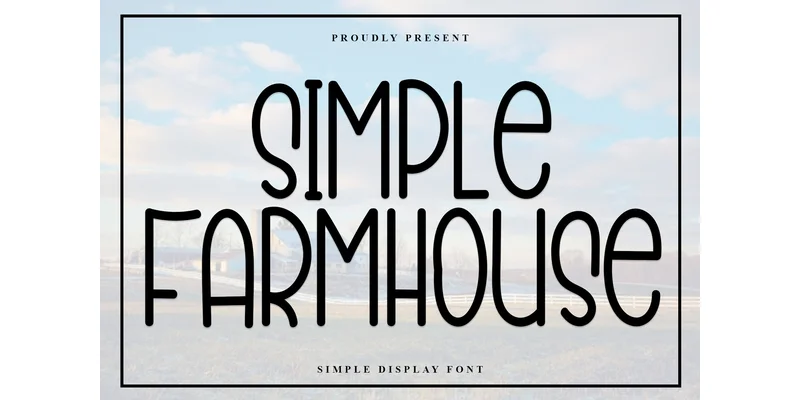 Simple Farmhouse Font by NYA Letter — Display Font
