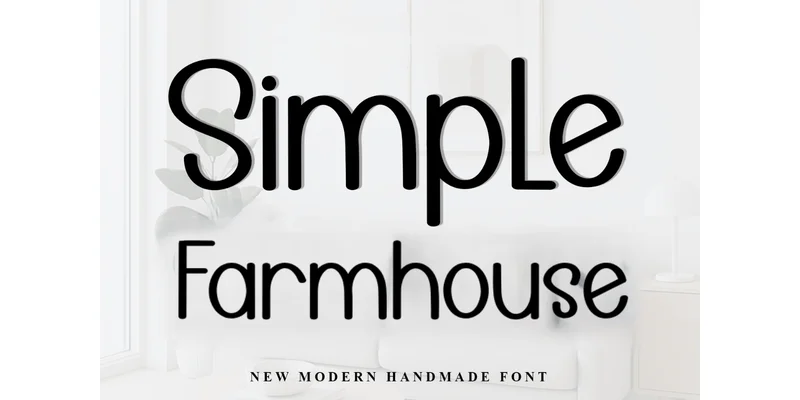 Simple Farmhouse Font by PiPi Creative — Display Font