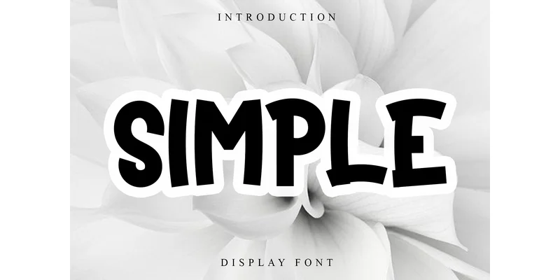 Simple Font by PiPi Creative — Display Font