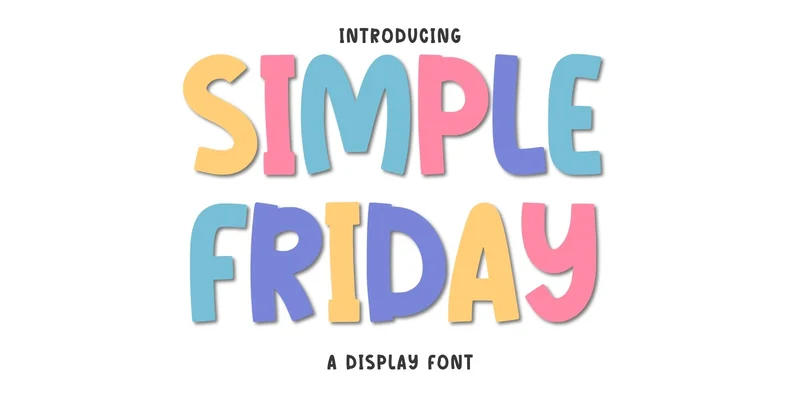 Simple Friday Font by Minimalist Eyes — Display Font