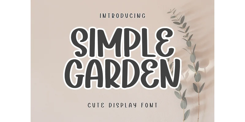 Simple Garden Font by SiapGraph — Display Font