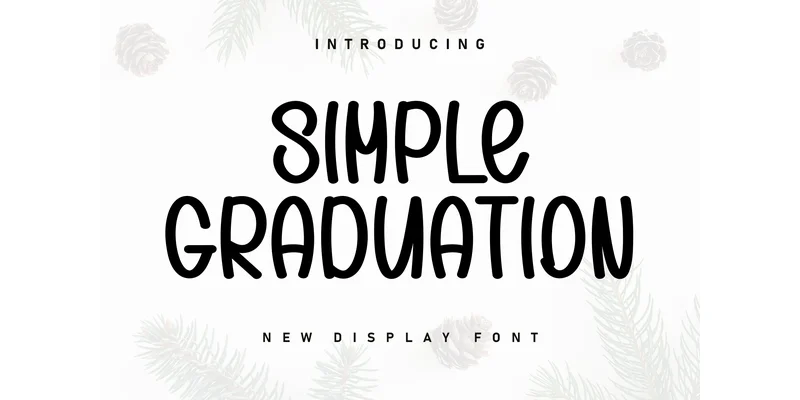 Simple Graduation Font by ArtLine Design — Display Font