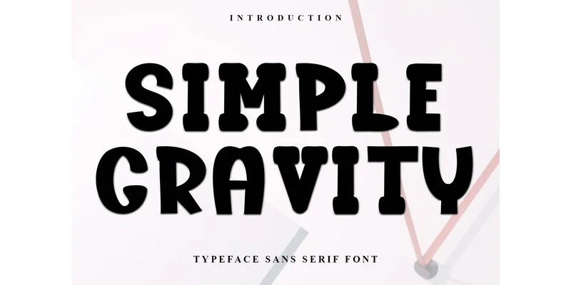 Simple Gravity Font by FreshTypeINK — Sans Serif Font