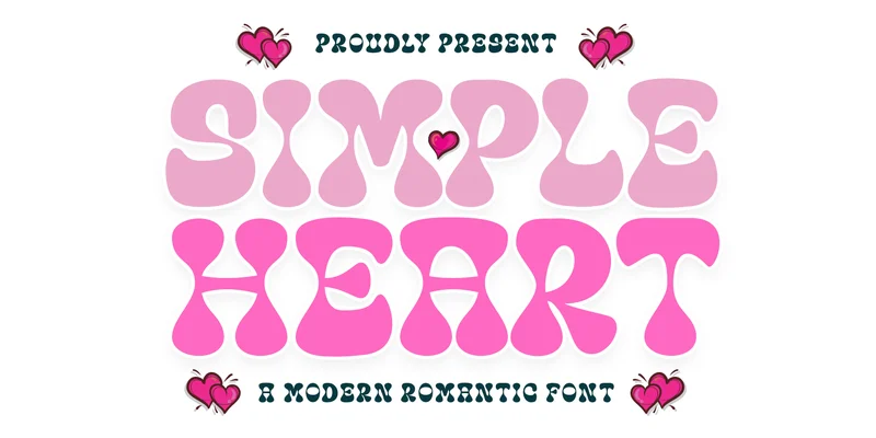 Simple Heart Font by IM Studio — Display Font