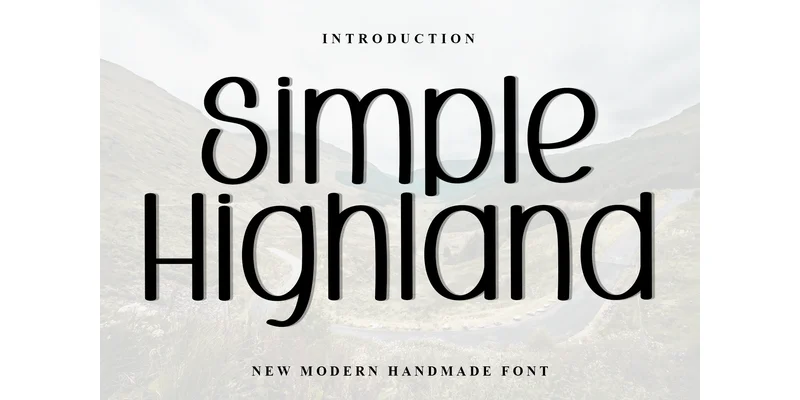 Simple Highland Font by FreshTypeINK — Sans Serif Font