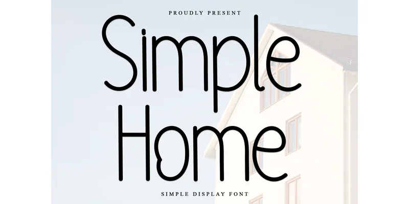 Simple Home Font by ONE DESIGN — Display Font