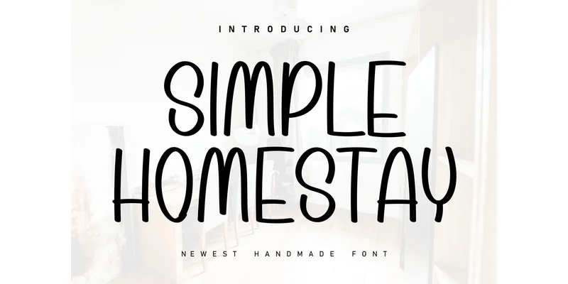 Simple Homestay Font by Berkah Shop — Display Font