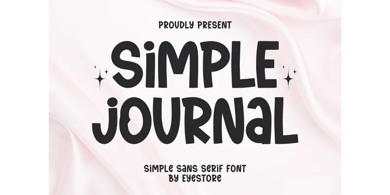 Simple Journal Font by Eystore by Eystore — Sans Serif Font