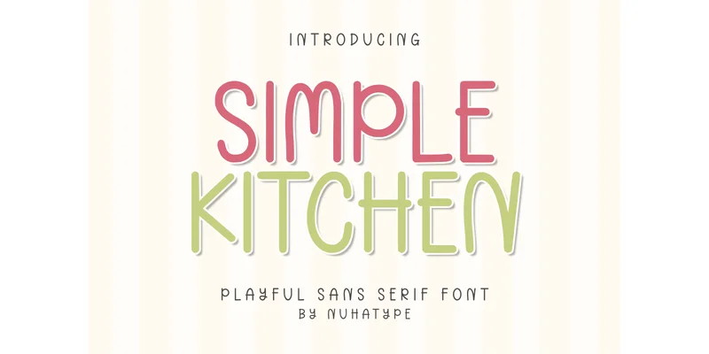 Simple Kitchen Font by Nuhatype — Sans Serif Font