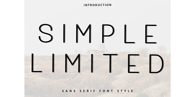 Simple Limited Font by FreshTypeINK — Sans Serif Font