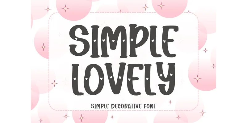 Simple Lovely Font by Minimalist Eyes by Minimalist Eyes — Decorative Font