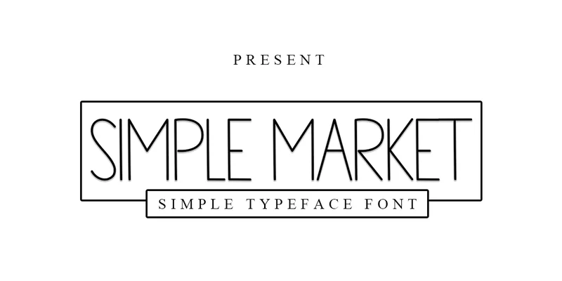 Simple Market Font by PAYJHOshop — Sans Serif Font