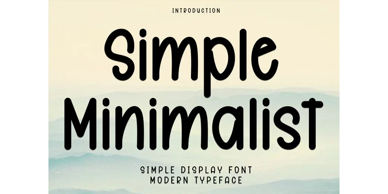 Simple Minimalist Font by FreshTypeINK — Display Font
