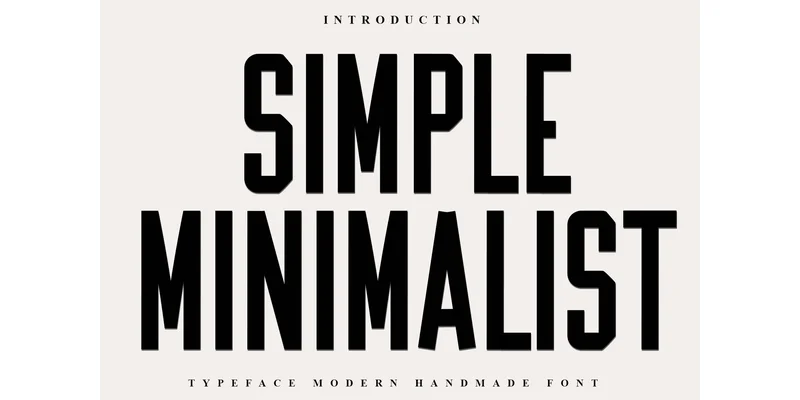 Simple Minimalist Font by FreshTypeINK — Display Font