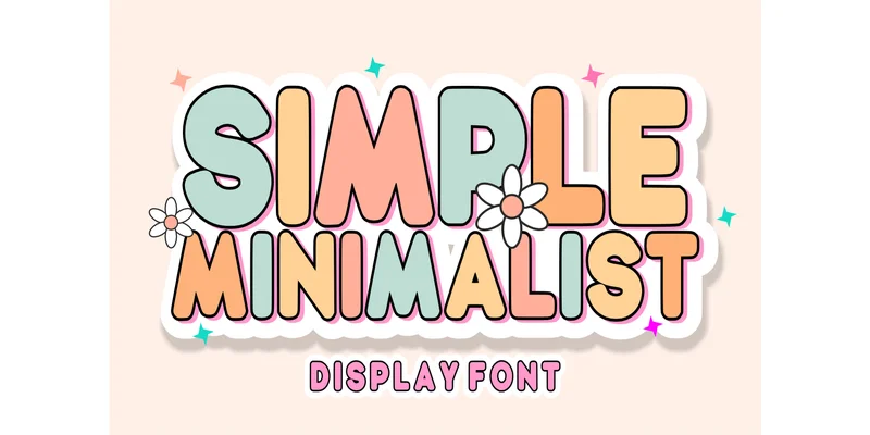 Simple Minimalist Font by TaralArt — Display Font