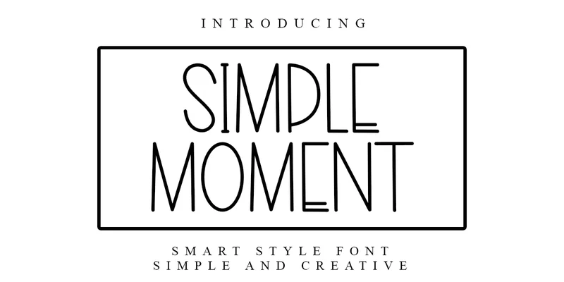 Simple Moment Font by PAYJHOshop — Sans Serif Font