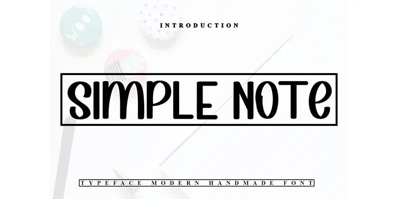 Simple Note Font by Inermedia STUDIO — Sans Serif Font