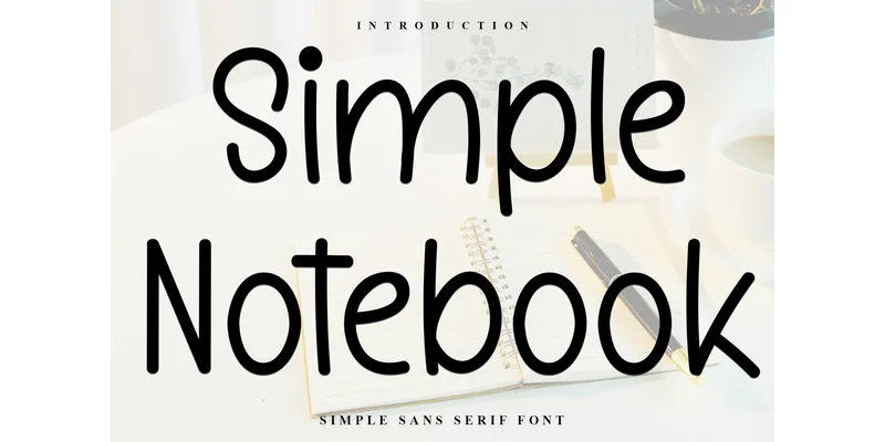 Simple Notebook Font by FreshTypeINK — Sans Serif Font
