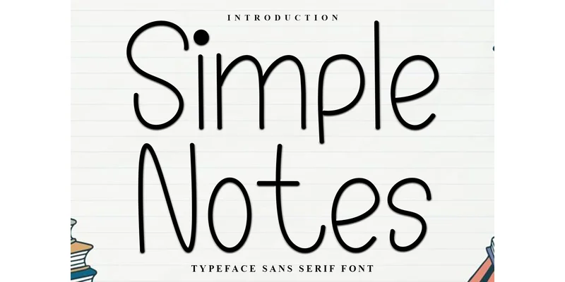 Simple Notes Font by FreshTypeINK — Sans Serif Font