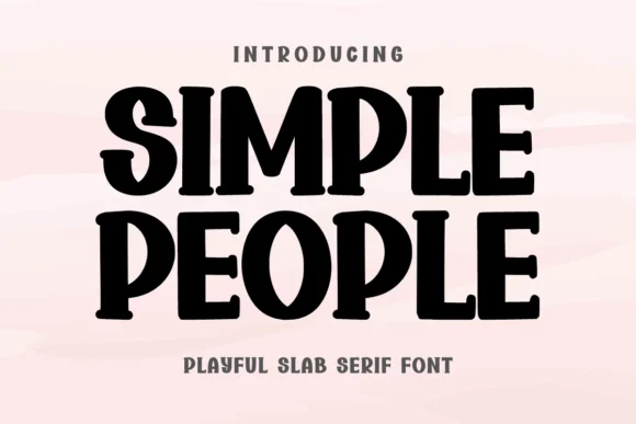 Simple People by BK Creative Designs — Slab Serif Font