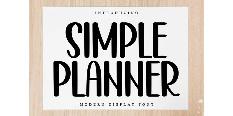 Simple Planner Font by PiPi Creative — Sans Serif Font