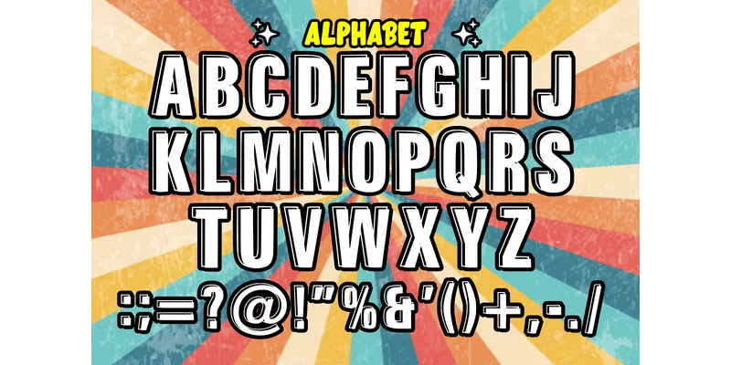 Simple Retro Font by anamalmusyaffaCreative by anamalmusyaffaCreative — Display Font — thumbnail 4