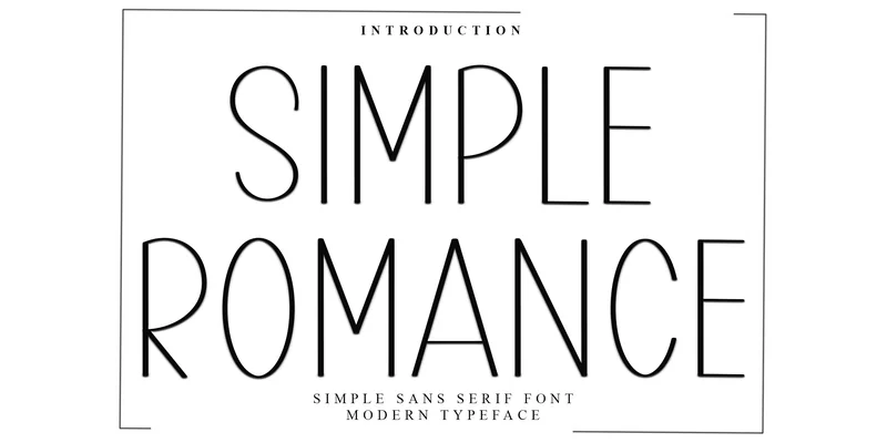 Simple Romance Font by FreshTypeINK — Sans Serif Font
