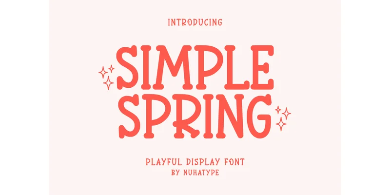 Simple Spring Font by Nuhatype — Sans Serif Font