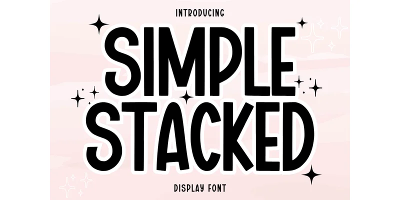 Simple Stacked Font by Minimalist Eyes — Sans Serif Font