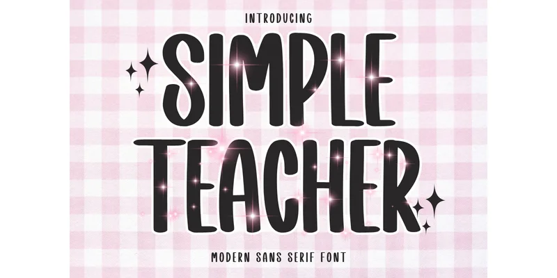 Simple Teacher Font by Minimalist Eyes — Sans Serif Font