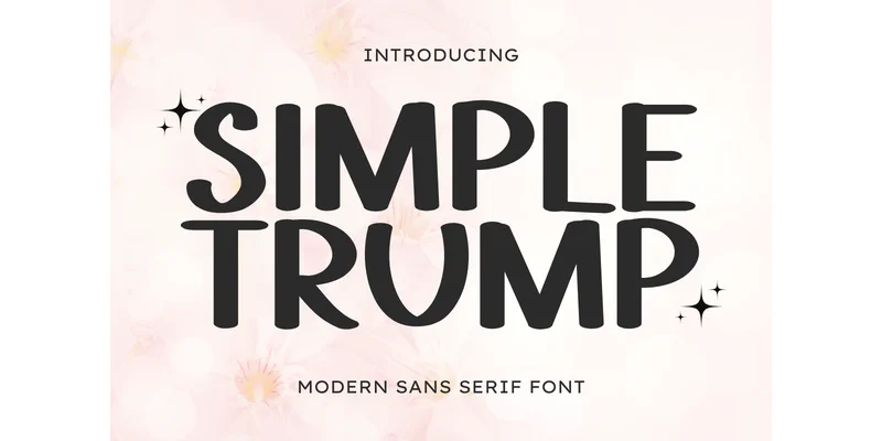 Simple Trump Font by CraftedType Studio — Sans Serif Font