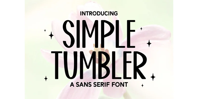 Simple Tumbler Font by BlackCraft — Sans Serif Font