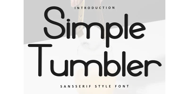 Simple Tumbler Font by FreshTypeINK — Sans Serif Font
