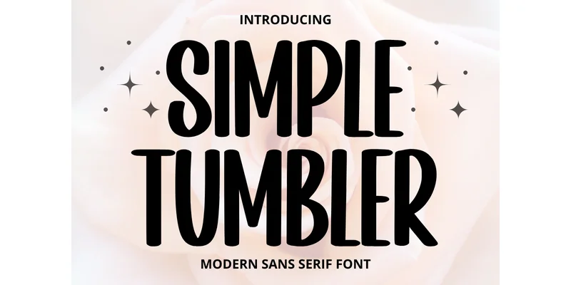 Simple Tumbler Font by Minimalist Eyes — Sans Serif Font