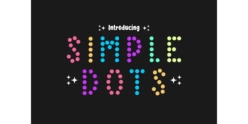 Simpledots Regular Font by TaralArt by TaralArt — Decorative Font