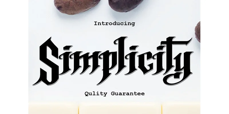 Simplicity Font by Arzaq's Studio by Arzaq's Studio — Blackletter Font